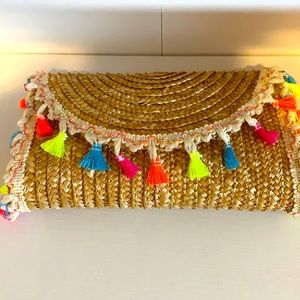 Summer Straw Clutch